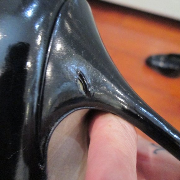 *SOLD* Sergio Rossi Patent Leather Rounded Toe Pumps - Picture 8 of 10